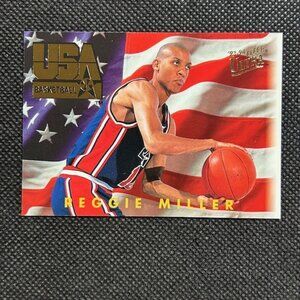 1993-94 Fleer Ultra Team USA Basketball Insert #M1 Reggie Miller Indiana Pacers